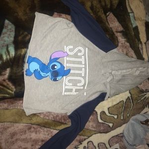 Cropped stitch shirt